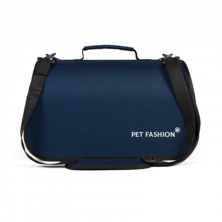 Сумка-переноска Pet Fashion «Vesta» для собак та котів, 38х22х22 см, синя