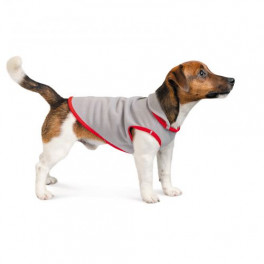 Жилет Pet Fashion «Fleecy» для собак, розмір S, сіро-червоний