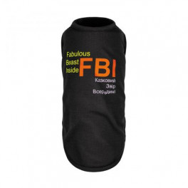 Борцівка Pet Fashion «FBI» для собак, розмір S, чорна