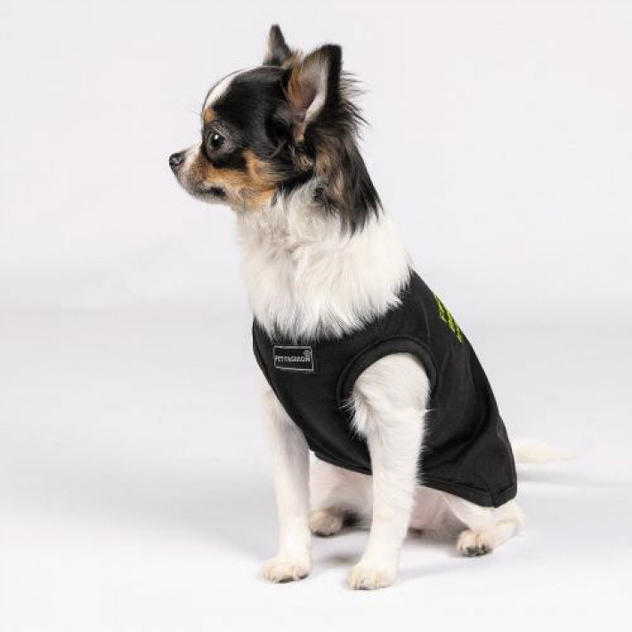 Борцівка Pet Fashion «FBI» для собак, розмір S2, чорна