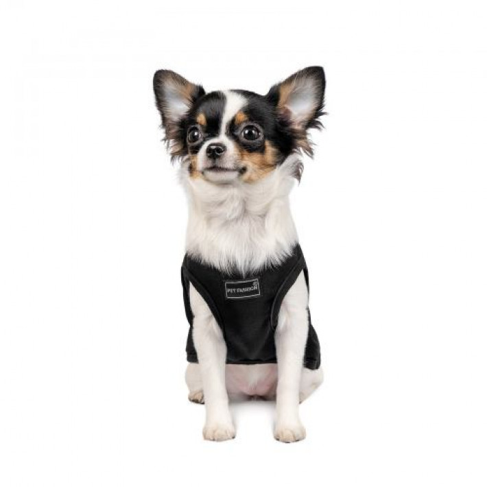 Борцівка Pet Fashion «FBI» для собак, розмір XS, чорна