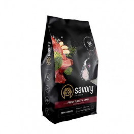 Сухий корм Savory Small для собак малих порід, зі свіжим ягням та індичкою, 8 кг