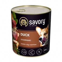 Вологий корм Savory для дорослих собак усіх порід, з качкою, 800 г