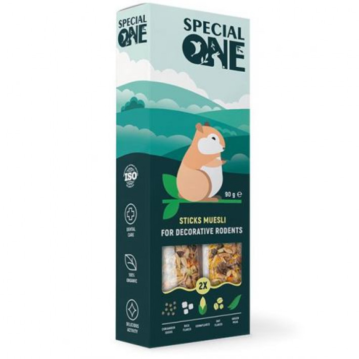 Палички Speciаl One «Мюслі» для декоративних гризунів, 90 г