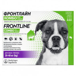 Краплі на холку Boehringer Ingelheim Frontline Combo для собак від 20 до 40 кг 3 піпетки