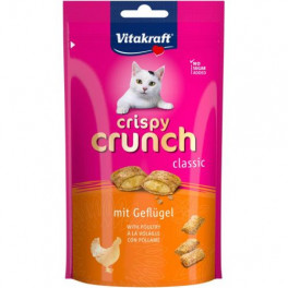 Хрусткі подушечки Vitakraft Crispy Crunch для котів, з м’ясом птахів, 60 г