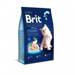 Сухий корм Brit Premium Cat by Nature Kitten для кошенят, з куркою, 8 кг