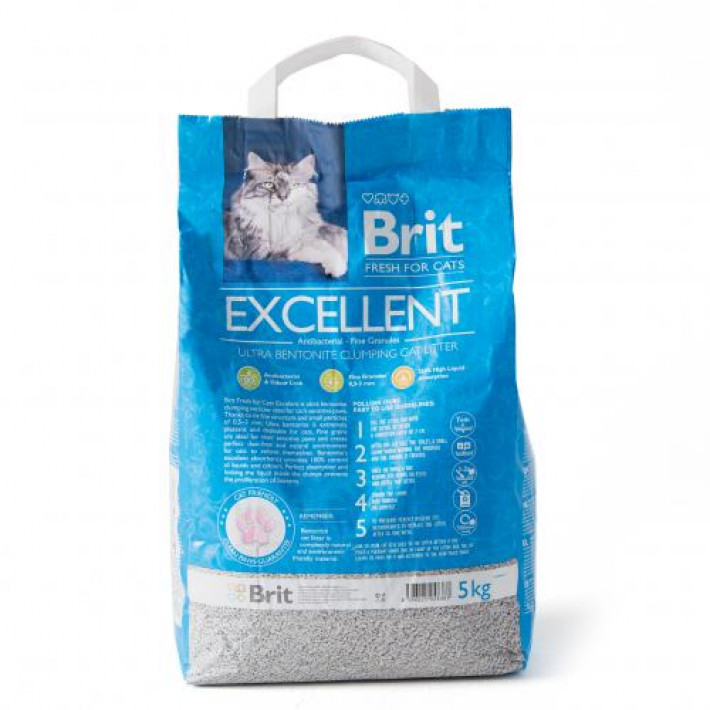 Наповнювач для котячого туалету Brit Fresh Excellent бентонітовий, 5 кг