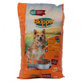 Сухий корм Skipper для собак, яловичина та овочі, 3 кг