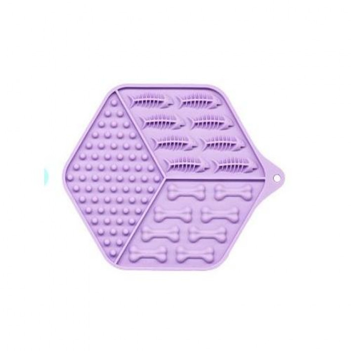 Килимок-годівниця WahoPet licky mat силіконовий, фіолетовий