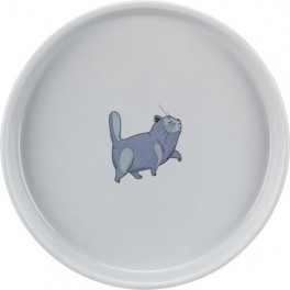 Миска Trixie для котів, пласка та широка, 600 мл, d:23 см (керамічна)