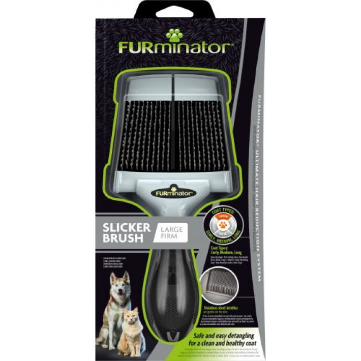 Щітка-пуходерка FURminator для котів і собак, жорстка