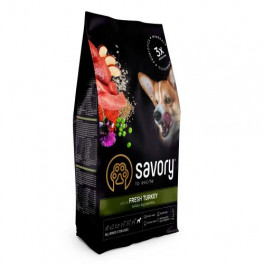 Сухий корм Savory All Breed для стерилізованих собак усіх порід, зі свіжою індичкою, 3 кг