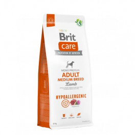 Сухий корм Brit Care Dog Hypoallergenic Adult Medium Breed для собак середніх порід, гіпоалергенний з ягням, 12 кг