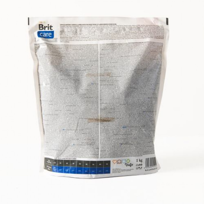 Сухий корм Brit Care Dog Hypoallergenic Adult Large Breed для собак великих порід, гіпоалергенний з ягням, 1 кг