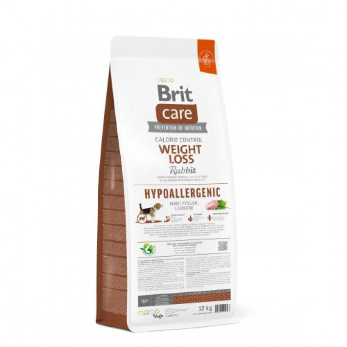 Сухий корм Brit Care Dog Hypoallergenic Weight Loss для собак із зайвою вагою, гіпоалергенний з кроликом, 12 кг