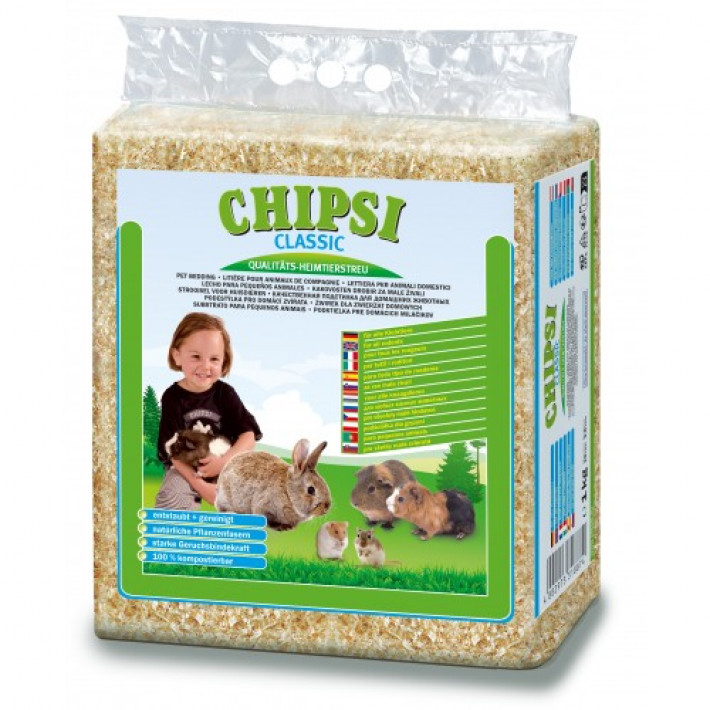Наповнювач-тирса Chipsi Класік для гризунів, 15 л/1 кг