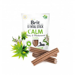 Ласощі для собак Brit Dental Stick Calm заспокійливі, коноплі та пустирник, 7 шт, 251 г