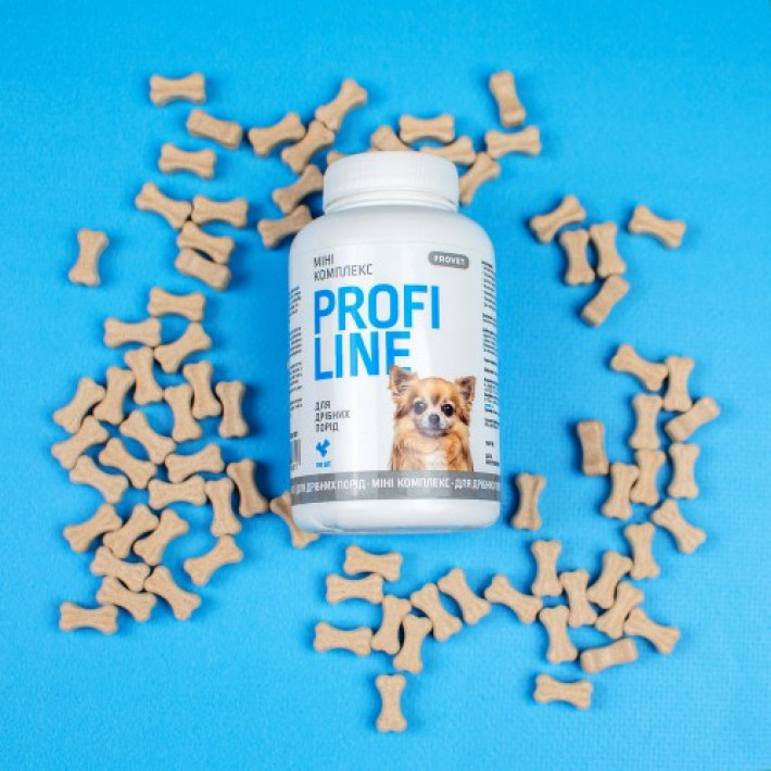 Вітаміни Provet Profiline для собак, Міні Комплекс для дрібних порід, 100 таб.