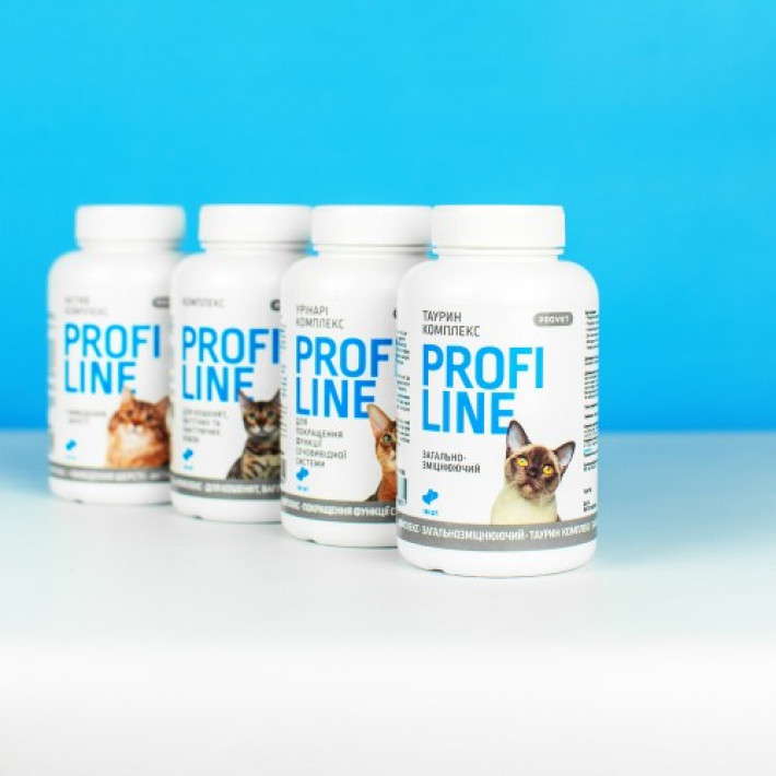 Вітаміни Provet Profiline для котів, Урінарі Комплекс для поліпшення функції сечовивідної системи, 180 таб.