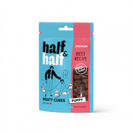Ласощі для цуценят Half&Half у формі м'ясних кубиків з яловичиною, 100 г