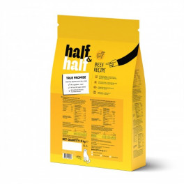 Сухий корм Half&Half для дорослих котів, з яловичиною, 8 кг