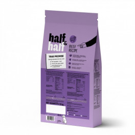 Сухий корм Half&Half для дорослих собак середніх порід, із яловичиною, 12 кг