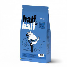 Сухий корм Half&Half для дорослих собак великих порід, із яловичиною, 12 кг