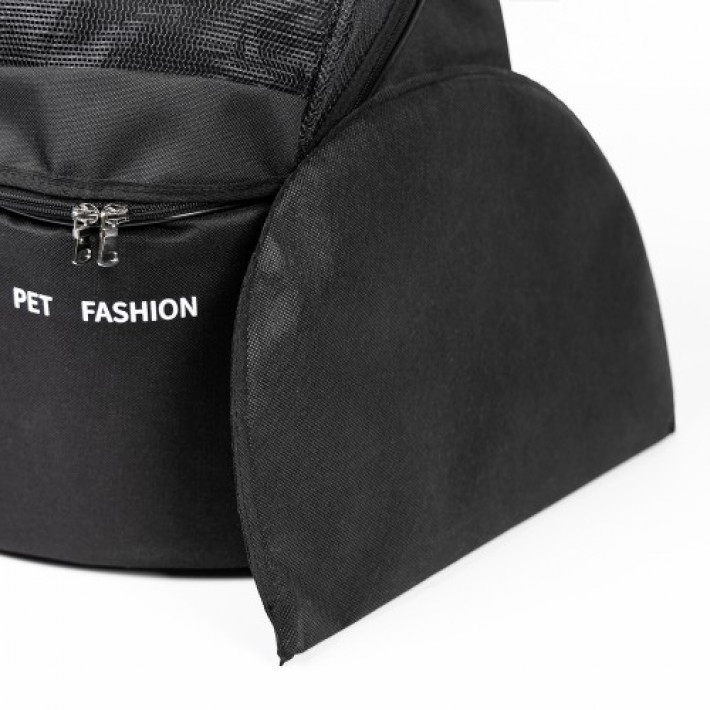 Сумка-переноска Pet Fashion Quadra для собак чорна 38х32х26 см