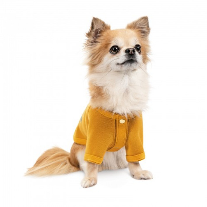 Кардиган Pet Fashion Denis для собак розмір S жовтий