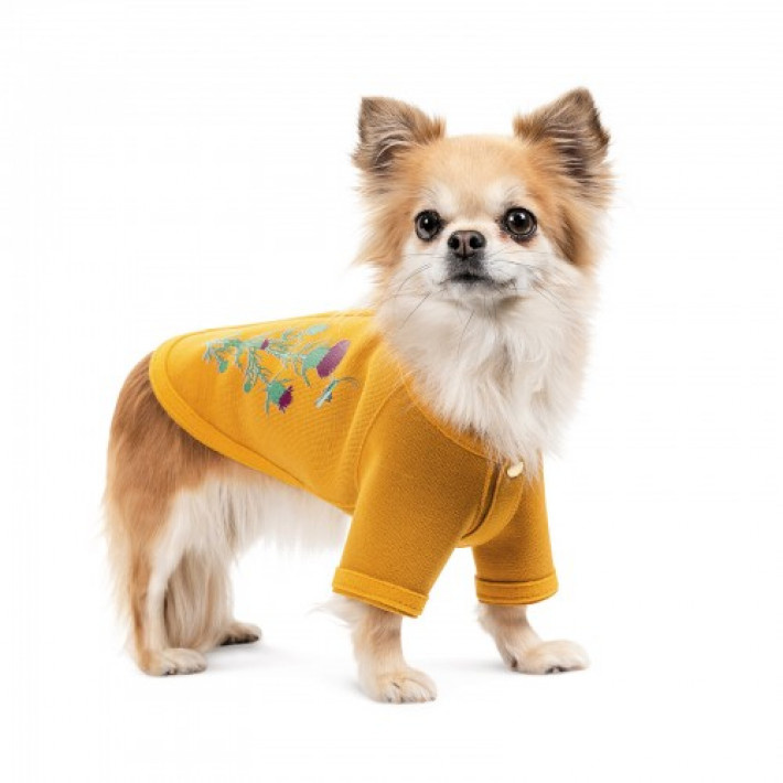 Кардиган Pet Fashion Denis для собак розмір XS жовтий