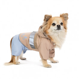 Дощовик Pet Fashion Tina для дівчаток розмір XL бежевий/блакитний