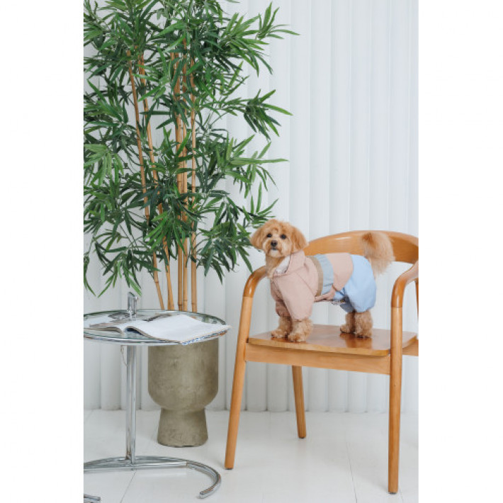 Дощовик Pet Fashion Tina для дівчаток розмір M бежевий/блакитний