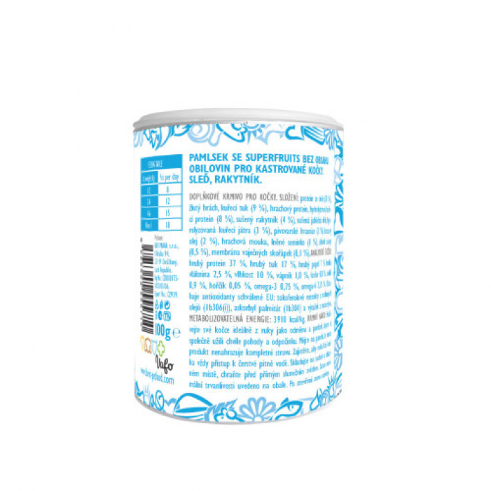 Ласощі для котів Brit Care Cat Snack Superfruits Herring оселедець, 100 г