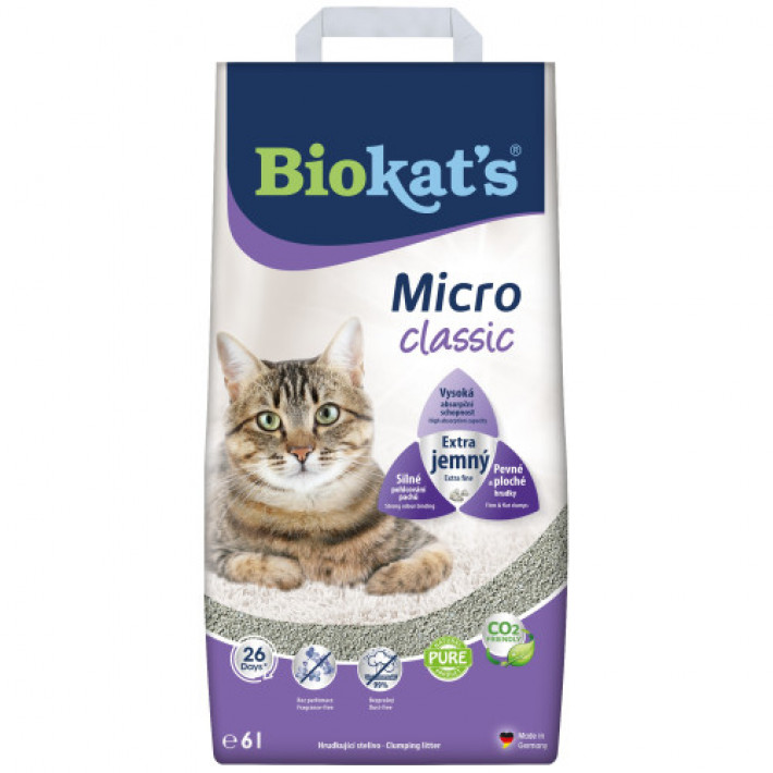 Наповнювач для котячого туалету Biokat's Micro Classic 6 л