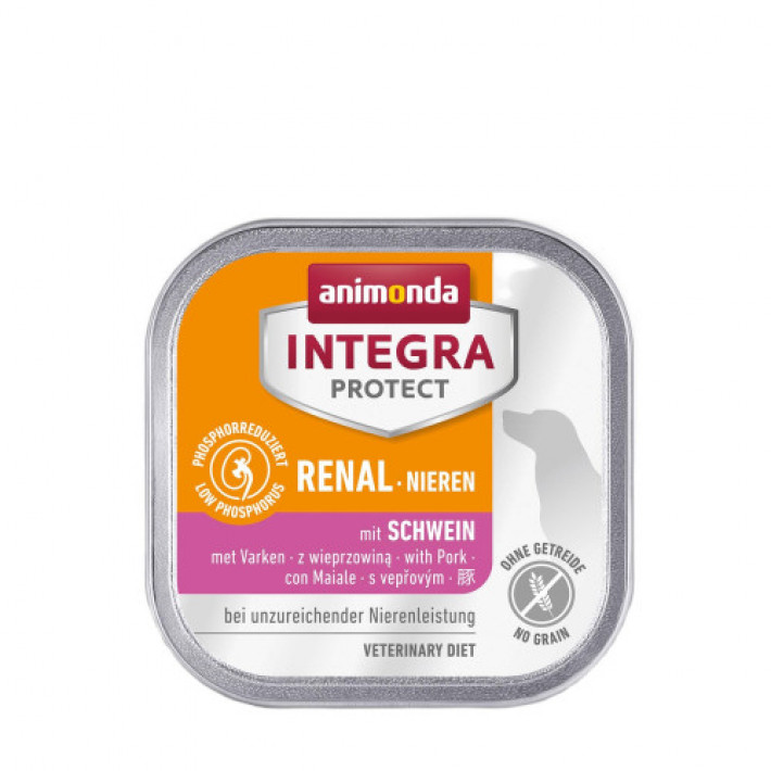 Корм вологий ветеринарний для собак Integra Protect Renal with Pork моно свинина, при хворобах нирок, 150 г