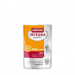 Корм вологий ветеринарний для котів Integra Protect Renal pouches with beef при хворобах нирок, з яловичиною, пауч, 85 г