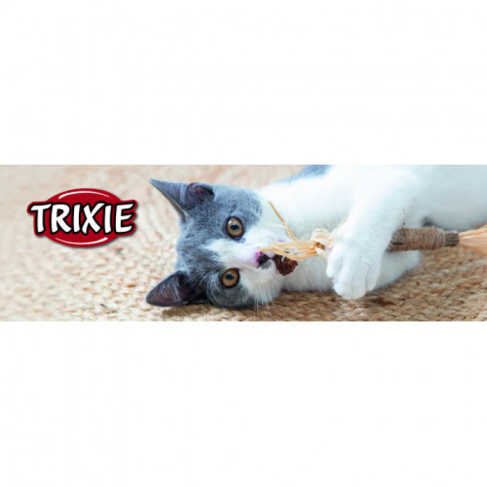 Іграшка для котів Trixie паличка з мататабі з китицями,  24 см