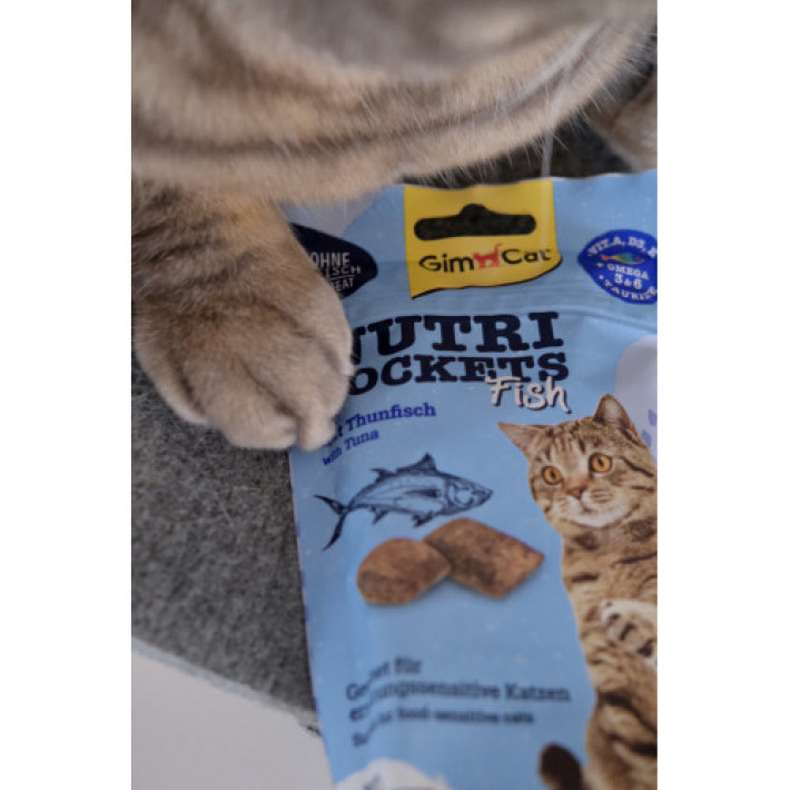 Ласощі для котів GimCat Nutri Pockets Fish Тунець 60 г