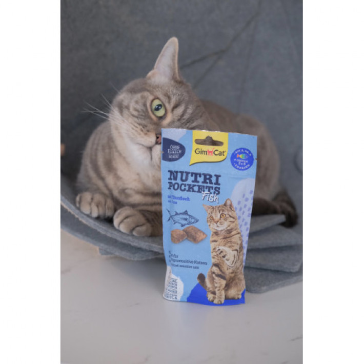 Ласощі для котів GimCat Nutri Pockets Fish Тунець 60 г