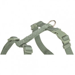 Шлея Trixie Premium H-harness для собак S–M 42–60 см 15 мм світло-зелена