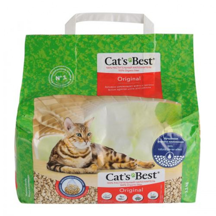 Наповнювач Cat’s Best Original для котячого туалету, деревний, 5 л/ 2.1 кг