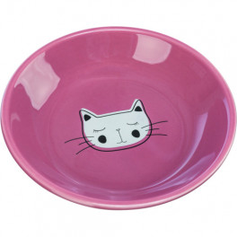 Миска Trixie пласка керамічна для котів 0,2 л d 14 см