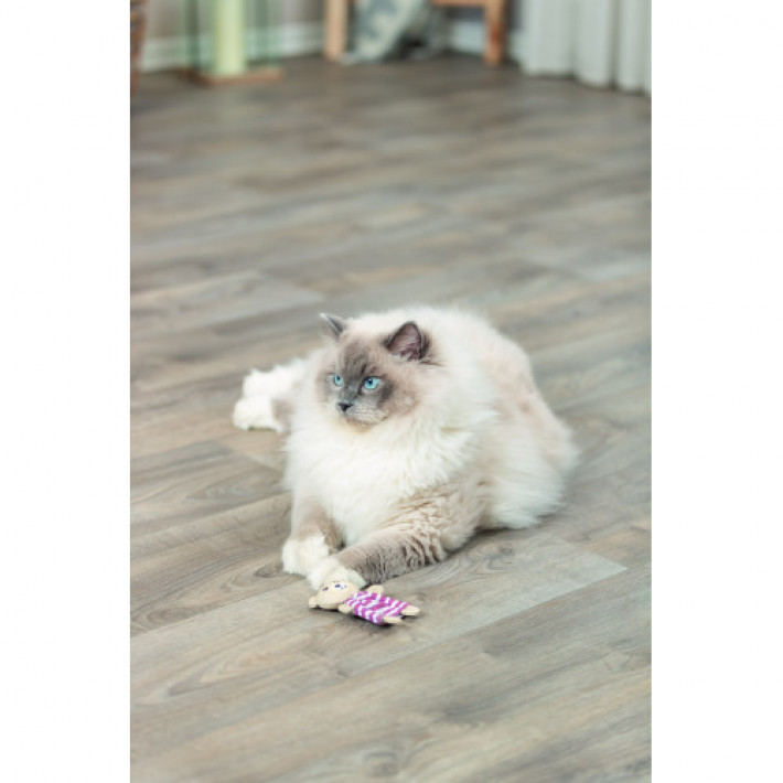Іграшка Trixie Ведмідь тканинна з котячою м'ятою для котів 12 см