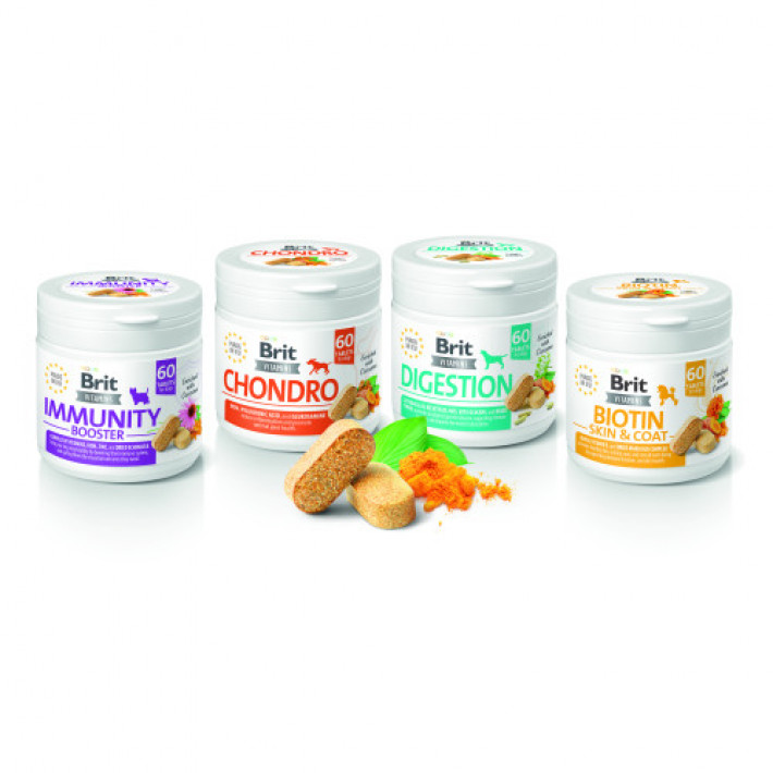 Вітаміни для собак Brit Vitamins Chondro для суглобів 60 таблеток
