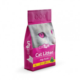 Наповнювач Catfun бентонітовий для котячих туалетів з ароматом дитячої присипки 5 л