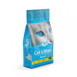 Наповнювач Catfun бентонітовий для котячих туалетів натуральний 5 л