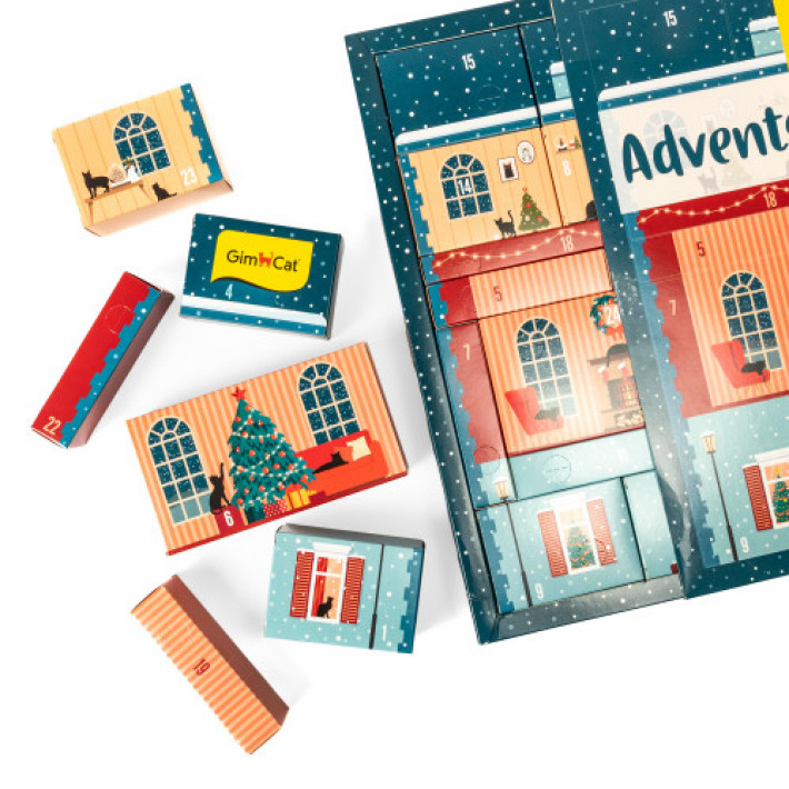 Адвент календар GimCat ADVENTSKALENDER 2024 для котів 550 г