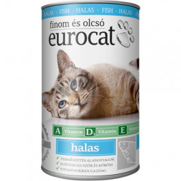 Корм вологий EuroCat Fish для котів шматочки в желе з рибою 415 г