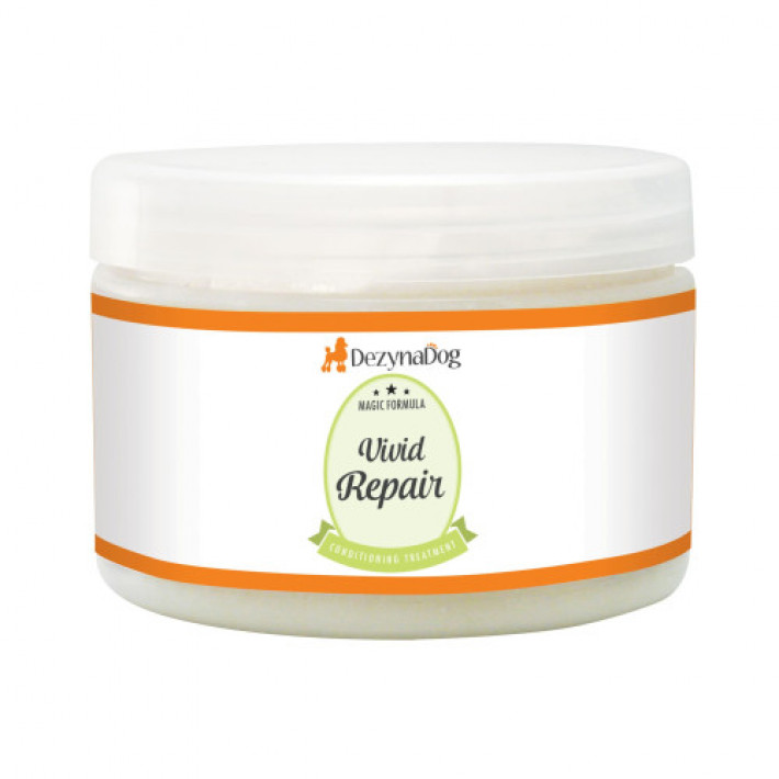 Кондиціонер Dezynadog Vivid Repair Treatment відновлення і зволоження сухої пошкодженої шерсті з пшеничним протеїном 450 г